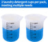 Laundry detergent cup,silicone laundry detergent measuring cup,washable laundry measuring cup for liquid detergent,2pcs cup measuring cup,No More ...