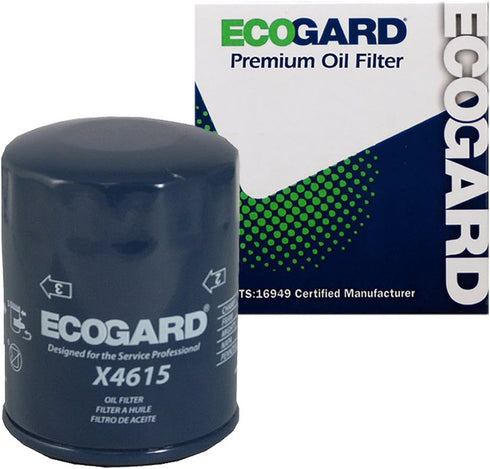 ECOGARD X4615 Premium Spin-On Engine Oil Filter for Conventional Oil Fits Subaru Forester 2.5L 2004-2021, Outback 2.5L 2005-2022, Crosstrek 2.0L 2...