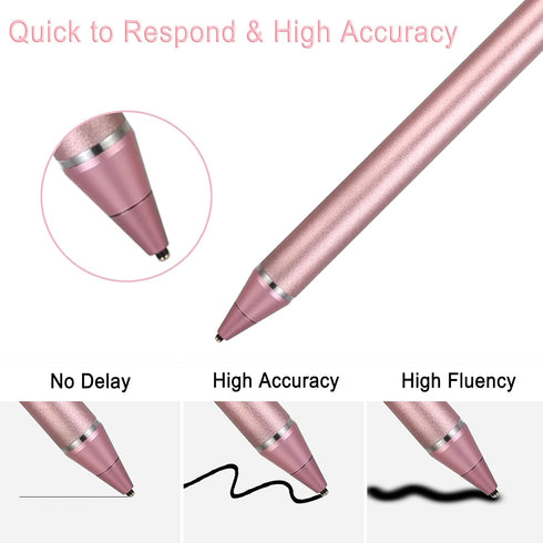 Active Stylus Pens for Touch Screens,Compatible for Apple iPhone iPad Android Phone &Tablets, for Drawing and Handwriting on Touch Screen Smartpho...