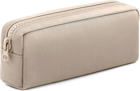 Big Capacity Pencil Case, Pure Color Pen Pouch with Zipper Stationary Storage Bag for Adult Officers, Khaki...