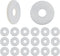 20PCS Glass Shower Door Handle Towel Bar Standoff Cover Assembly Replacement Transparent Plastic Screw Flat Washer Gasket for Glass Door Decorativ...