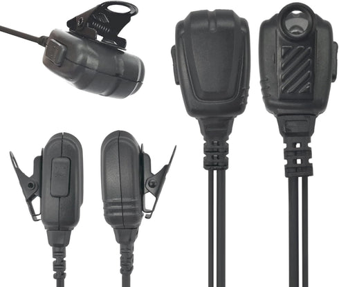 Radio Surveillance Earpiece Headset with Ptt Mic for Cobra Microtalk Walkie Talkies CXT195 CX112 ACXT1035r ACXT145 ACXT545 PX650 PX655 RX385 RX685...