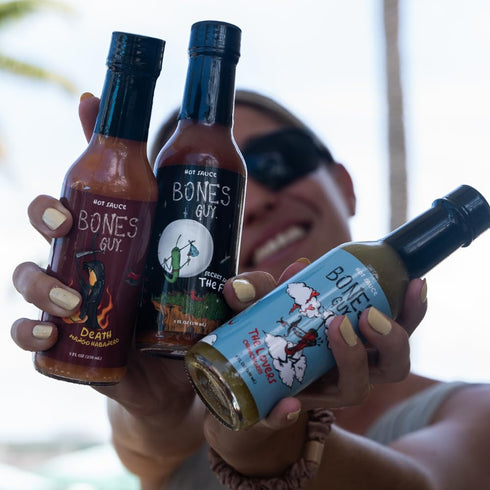 Bones Guy, Secret Sauce, Hot Sauce (5oz), Jalapeno Pepper Sauce, Unique Blend Gourmet Sauce, Perfect for Burgers, Sandwiches, and Dipping...