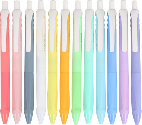 COLNK Retractable Ballpoint Pens,Medium Point 1.0mm,Black Ink,Comfortable Triangle Grip, Gift Pens Ballpoint for Note-taking,Soft Touch, Long Last...