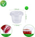 200-1oz Clear Polypropylene Small Plastic Containers | cups | with lids...