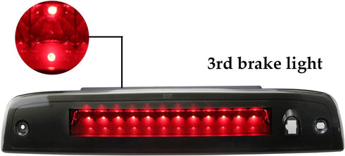 LED 3rd Brake Light High Mount Stop Light Cargo Light Replacement Fit for Ford Expedition 2003-2016,Fit for Lincoln Navigator 2003-2016 (Black Hou...