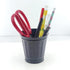 AITING Mini Trash can & Iron Garbage can Pencil Cup Holder 2pcs (Black)...