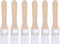 uxcell 1.1" Width Small Paint Brush Nylon Bristle with Wood Handle Painting Tool for Wall, Door, Cabinets, Furniture, Fences, White 6Pcs...