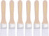 uxcell 1.1" Width Small Paint Brush Nylon Bristle with Wood Handle Painting Tool for Wall, Door, Cabinets, Furniture, Fences, White 6Pcs...