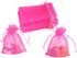 ATCG 100pcs 8x12 Inches Large Drawstring Organza Bags Decoration Festival Wedding Party Favor Pouches (Hot Pink)...