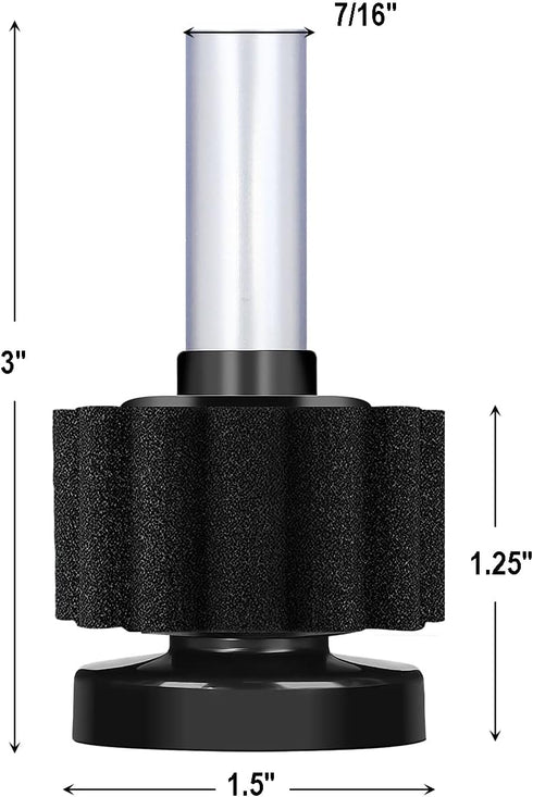AQUANEAT Aquarium Bio Sponge Filter Breeding Fry Betta Shrimp Nano Fish Tank (Mini up to 3Gal)...