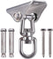 SELEWARE Stainless Steel Swing Hanger Heavy Duty Ceiling Swing Mount Free Swivel Swing Hook Swing Hardware Kit for Yoga Swing Hammock Chair Porch ...
