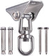 SELEWARE Stainless Steel Swing Hanger Heavy Duty Ceiling Swing Mount Free Swivel Swing Hook Swing Hardware Kit for Yoga Swing Hammock Chair Porch ...