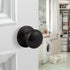 home improvement direct Dummy Door Knob, Oil Rubbed Bronze No Lock & Non-Turning Single Sided Round Knobs, 3 Pack Flat Ball Knob Without Lock for ...