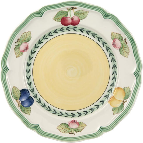 Villeroy & Boch French Garden Fleurence Salad Plate, Premium Porcelain, White/Multicolored...