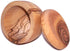 Holy Land Market Handcrafted olive wood Salt/Sugar keeper (3" in diameter) - Asfour Outlet Trademark...