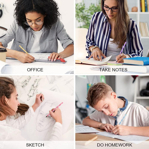 AUAUY 5 PCS Inkless Pencil, Infinity pencil, Reusable Everlasting Pencil, Cute Erasable Portable Pencil for Writing, Drawing, Drafting, Students H...