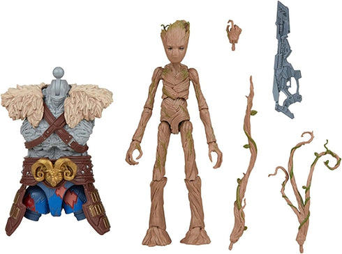 Marvel Legends Series Thor: Love and Thunder Groot Action Figure 6-inch Collectible Toy, 4 Accessories, 1 Build-A-Figure Part...