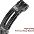 HSU Aluminum Alloy Curved Extension Arm (3”) Metal Pole Mount Helmet Stick Extension Arm Mount for Hero 12/11/10/9/8/7/6 Black, DJI Osmo Action 4/...