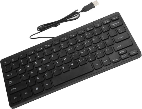 K1000 Wired USB Mini Keyboard, Multimedia Kaypad Portable Laptop Accessories Save Space Plug and Play Compact Small for Win PC...