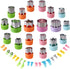 Vegetable Cutters Shapes Set, 20pcs Stainless Steel Mini Cookie Cutters, Vegetable Cutter and Fruit Stamps Mold + 20pcs Cute Cartoon Animals Food ...