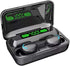 F9 True Wireless Earbud with Power Bank with Bluetooth Version 5. 1 Earbuds Portable case Charging, Sport Design, Built in Microphone (Black)...