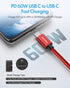 CLEEFUN 3ft USB C to USB C Cable PD 60W for iPhone 15/15 Pro/15 Plus/15 ProMax, Fast Charging Type C Charger Cable Braided Compatible with Samsung...