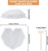 Chocolate Mold Set,Chocolate Heart Molds,Breakable Heart Mold with Hammer,Number and Letter Molds for Cake Decoration Candy Making-Suitable for Va...