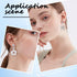 50Pcs 50mm Round Beading Hoops Beaded Earring Making Hoops Silver Ear Brass Link Hollow Frame Circle Rings for DIY Jewelry Making Earring Bulk Key...