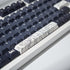 4pcs Keycaps, White Topographic Keycaps PBT Keycap Cherry Profile Dye-Sublimation Space Bar 6.25U ESC Enter Custom Keycap Set for Mechanical Keybo...