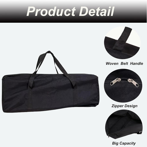 BBQ Tool Storage Bag, Grill Utensil Storage Bag Oxford Grilling Bags for Outdoor Grilling Waterproof Foldable Cooking Tools Bag Carry Bag for Camp...