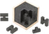 Wooden Brain Teaser Puzzle Skills Builder Shape Pieces Educational Toy for Kids and Adults (Black T and H Shape)...