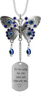 Car Hanging Ornament Butterfly Charm,Car Mirror Decor Hanging,Car Mirror Charm Car Mirror Hanging Accessories(D)...