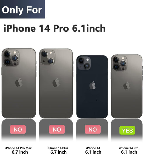 Design for iPhone 14 Pro Waterproof Case,Phone Case for iPhone 14 Pro with Screen Protector,Protective Case for iPhone 14 Pro 6.1''(Turquoise)...