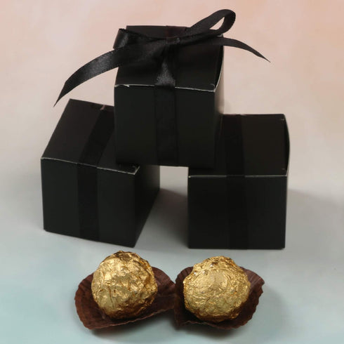 COTOPHER 60pcs Small Gift Boxes, Favor Boxes 2x2x2 inches Paper Gift Boxes with Ribbons Candy Box for Wedding Favors Baby Shower Bridal Shower Bir...