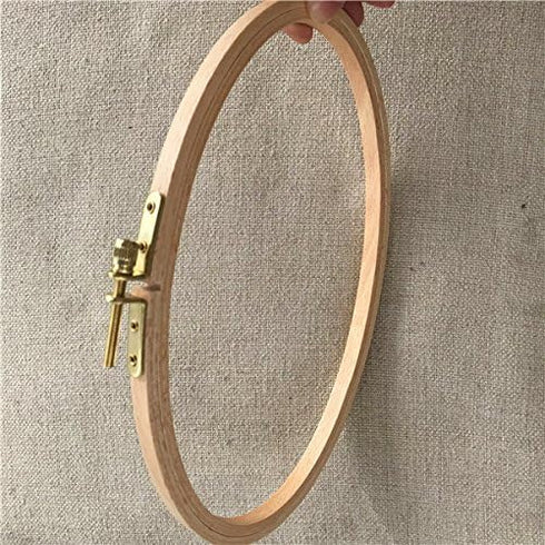 WRMHOM 8.5 X 5.2 Inch Wooden Oval Embroidery Hoops Cross Stitchey Framing Hoop Hand Oval Hoops Needlework Sewing Art Tool Craft Supply (5)...