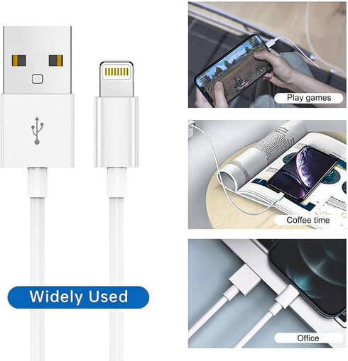 IDISON [MFi Certified iPhone Charger 3Pack 6FT, iPhone Charging Cable USB Fast Charging Cable High Speed Transfer Cord Compatible for iPhone/Pads....