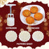 Mooncake Mold Press Moon Cake Stamps Cookie BathBomb Mold, Mid Autumn Festival DIY Hand Press Pastry Tool Mooncake Maker Cutter with 12 Flower Pat...