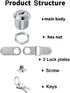 Cabinet Cam Locks Keyed Alike, 5/8'' Fits on 3/8'' Max Door Thickness, Secure File Drawer Mailbox RV Storage Replacement Set, Zinc Alloy (5/8 Inch...