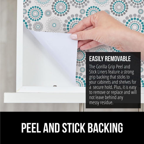 GORILLA GRIP Peel and Stick Paper, Removable Cover for Books, Shelves, Countertops, Drawers, Cabinets and Crafts, Easy Install Kitchen Decor, Shel...