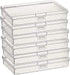 6 Pcs Clear Storage Box, Rectangular Plastic Containers Case with Lid for Pills, Jewellery, Tiny Bead, Herbs, Craft Items...