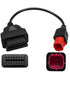 6 Pin OBD2 Adapter Cable Fit for Guzzi Kawasaki Suzuki Yamaha Harley Davidson Piaggio Vespa Motorcycle OBD Diagnostic Cable, Euro5 6-pin connector...