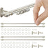 iLAND Dollhouse Accessories on 1/12 scale, Dollhouse Decor of Curtain Rods (Luxury White)...