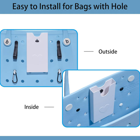 4PCS Black phone holder accessories for bogg accessories...