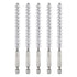 5Pcs Nylon Bore Brush 9mm Dia Cleaning Twisted Wire Brush Tube Pipe Cleaner with Handle 1/4 Inch Hex Shank for Tubes, Ports, Bearings...