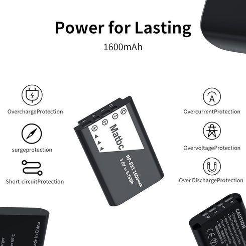 3-Channel NP-BX1 Battery Charger Compatible with Sony Cybershot Camera ZV-1, ZV-1F, ZV-1 II, ZV-e10, DSC-RX100 III, DSC-RX100 VII, DSC-RX100 M7, D...