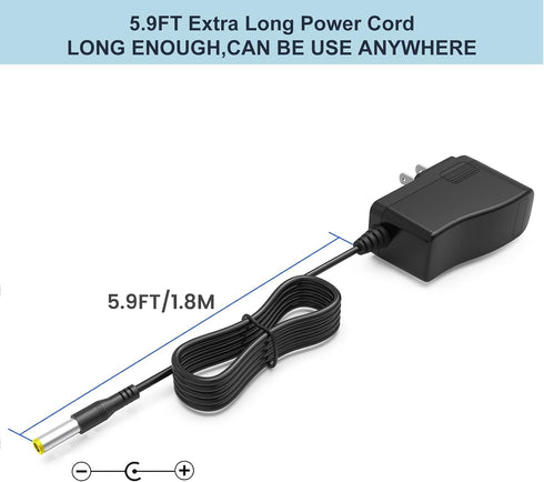 for Bissell Pet Stain Eraser 2837 2842 2846 2877 Charger for Bissell 1624554 Cordless Vacuum Cleaner Power Cord AC DC Adapter Supply...