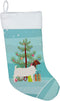 Caroline's Treasures BB9253CS Boer Goat Christmas Christmas Stocking, Teal Fireplace Hanging Stockings Christmas Season Party Decor Family Holiday...