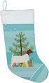 Caroline's Treasures BB9253CS Boer Goat Christmas Christmas Stocking, Teal Fireplace Hanging Stockings Christmas Season Party Decor Family Holiday...