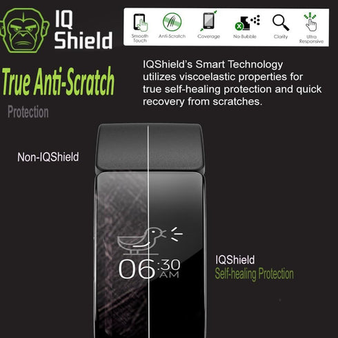 IQShield Screen Protector Compatible with Fitbit Inspire HR (Fitbit Inspire)(6-Pack)(Full Coverage) Anti-Bubble Clear TPU Film...